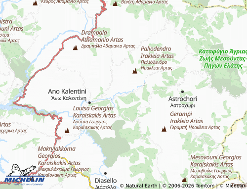 MICHELIN Dichomoiri map - ViaMichelin