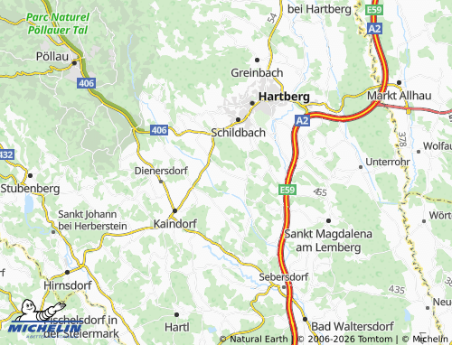 MICHELIN-Landkarte Siebenbrunn - ViaMichelin