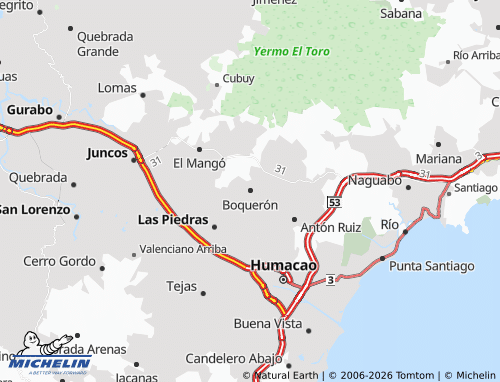 Mappa MICHELIN Boquerón - ViaMichelin