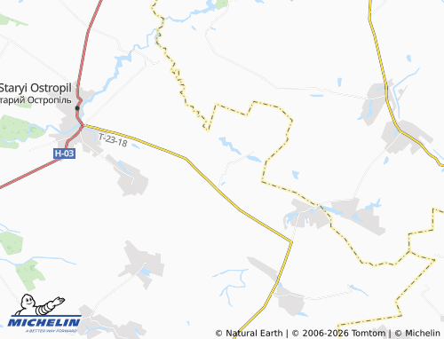 Carte MICHELIN Pyshky - ViaMichelin