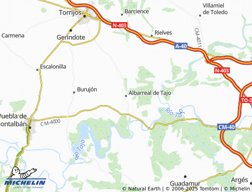 MICHELIN Albarreal de Tajo map - ViaMichelin