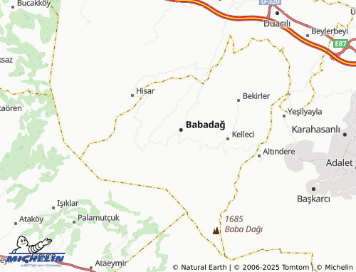 MICHELIN Cumhuriyet map - ViaMichelin