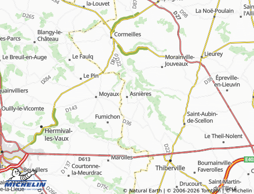 MICHELIN Asnières map - ViaMichelin