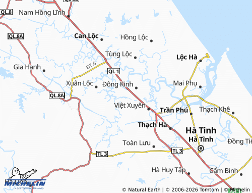 MICHELIN Thạch Liên map - ViaMichelin