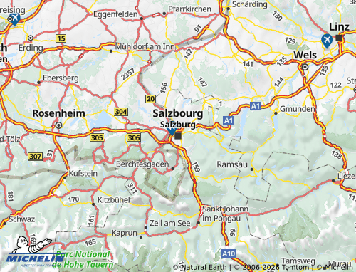 Mappa MICHELIN Salisburgo - ViaMichelin