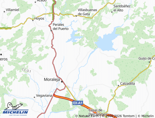 Carte MICHELIN La Moheda de Gata - ViaMichelin