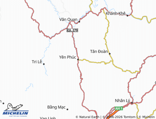 Mapa MICHELIN Yên Phúc - ViaMichelin