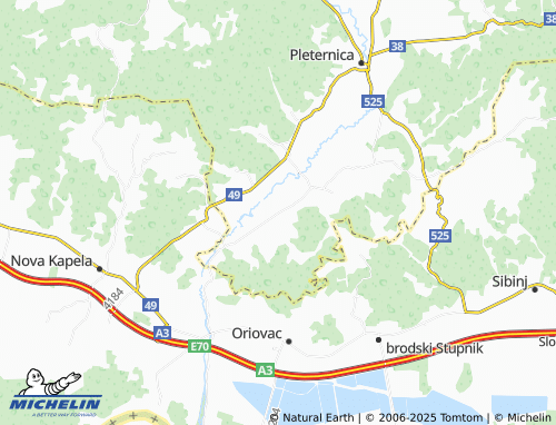 MICHELIN brodski Drenovac map - ViaMichelin