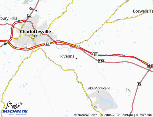 Mappa MICHELIN Rivanna - ViaMichelin