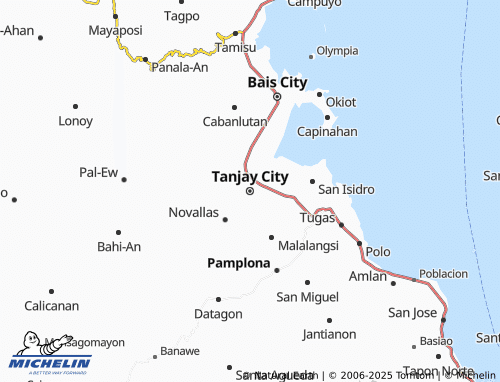 MICHELIN Tanjay City map - ViaMichelin