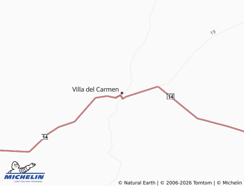 Carte MICHELIN Villa del Carmen - ViaMichelin