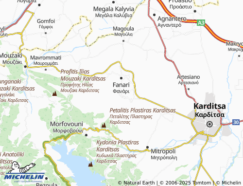 MICHELIN Kanalia map - ViaMichelin