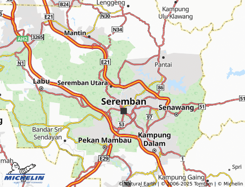 MICHELIN-Landkarte Kampung Bukit Jong - ViaMichelin