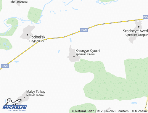 MICHELIN Krasnyye Klyuchi map - ViaMichelin