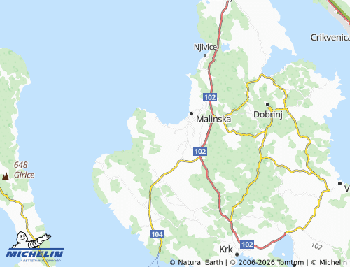 Carte MICHELIN Turčić - ViaMichelin