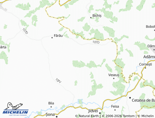 Mapa MICHELIN Medveș - ViaMichelin