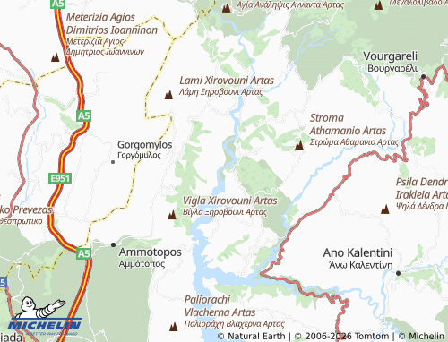 Mappa MICHELIN Trapezaki - ViaMichelin
