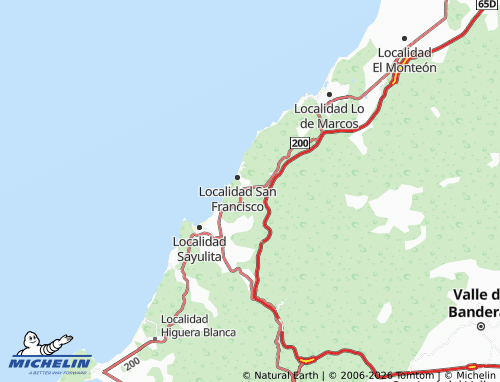 MICHELIN Agua Escondida map - ViaMichelin