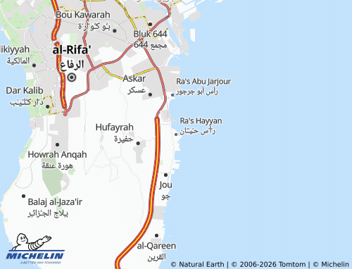 MICHELIN Ras Hayyan map - ViaMichelin