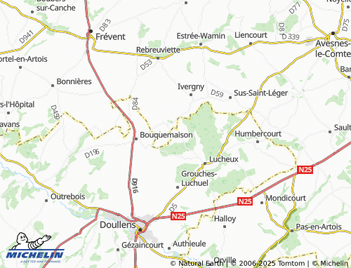 Carte MICHELIN Brévillers - ViaMichelin