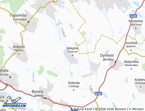 Mappa MICHELIN Rokytne - ViaMichelin
