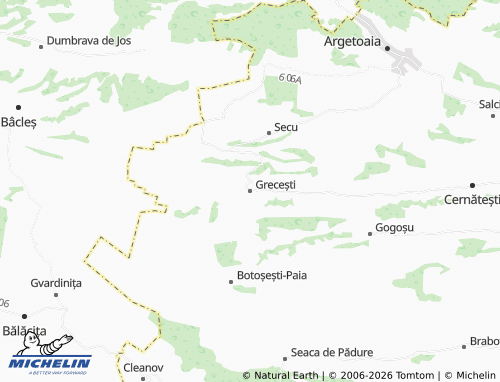 MICHELIN-Landkarte Grecești - ViaMichelin