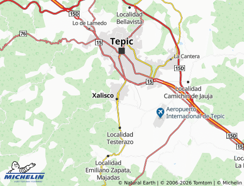 Mapa MICHELIN Landere - ViaMichelin