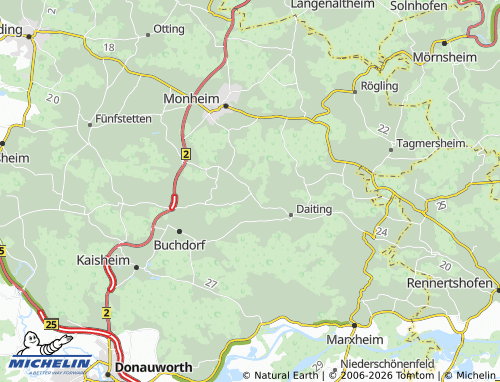 Mapa MICHELIN Hochfeld - ViaMichelin