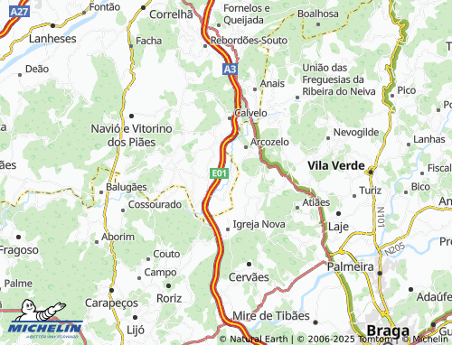 Mapa MICHELIN Talhos - ViaMichelin
