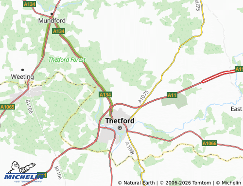 Carte MICHELIN Croxton - ViaMichelin