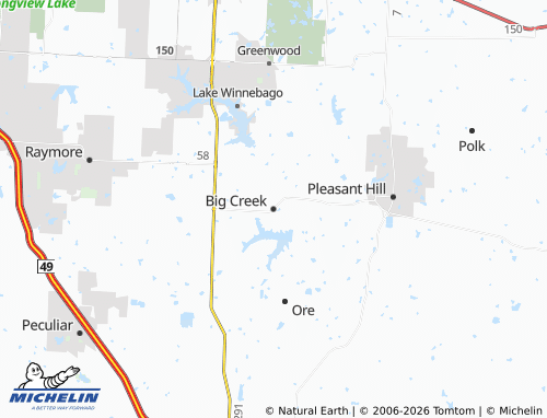 Mapa MICHELIN Big Creek - ViaMichelin