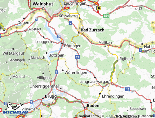 MICHELIN-Landkarte Unterendingen - ViaMichelin