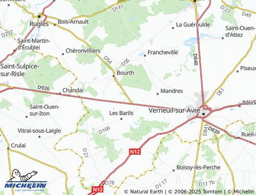 MICHELIN Les Orgerieux map - ViaMichelin