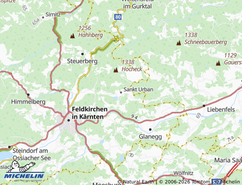 MICHELIN Sankt Urban map - ViaMichelin