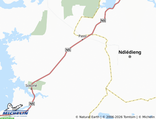 Carte MICHELIN Tianda Tissé - ViaMichelin