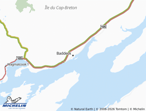Kaart MICHELIN Baddeck - ViaMichelin