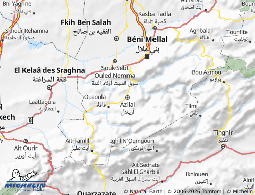 MICHELIN Azeelal map - ViaMichelin