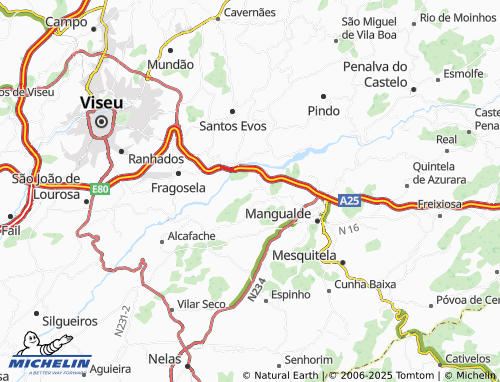 MICHELIN Vila Garcia map - ViaMichelin