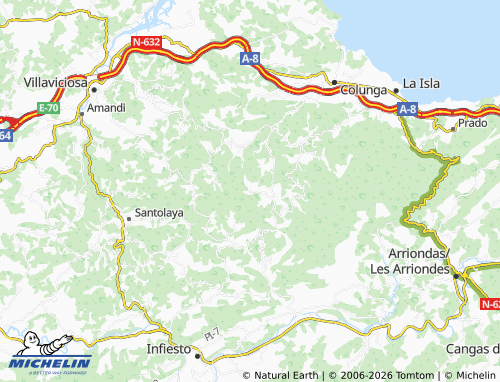 MICHELIN-Landkarte Fano - ViaMichelin