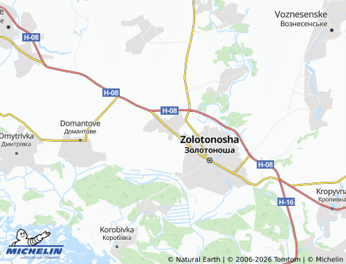 Mapa MICHELIN Nova Dmytrivka - ViaMichelin