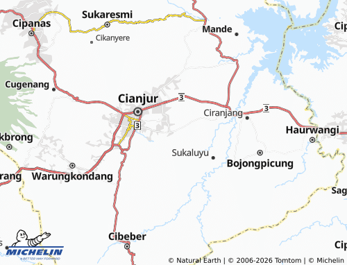 MICHELIN-Landkarte Sindangasih - ViaMichelin