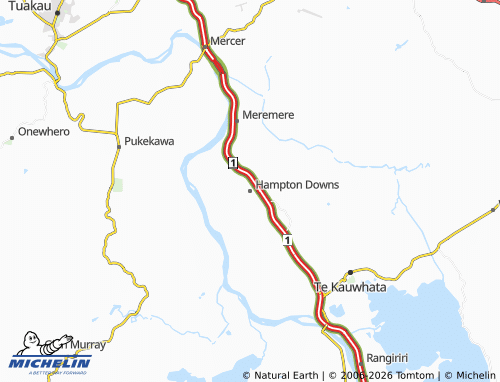 Mapa MICHELIN Hampton Downs - ViaMichelin