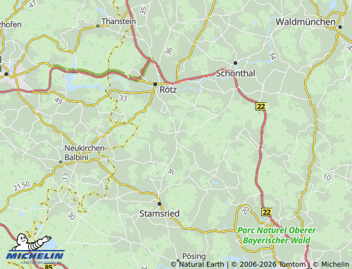 MICHELIN Bernried map - ViaMichelin