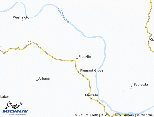 Mappa MICHELIN Franklin - ViaMichelin