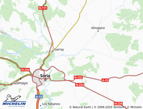 Mappa MICHELIN Velilla de la Sierra - ViaMichelin