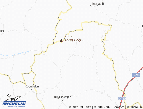MICHELIN Çatallı map - ViaMichelin