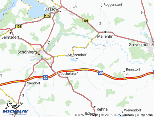 MICHELIN-Landkarte Menzendorf - ViaMichelin