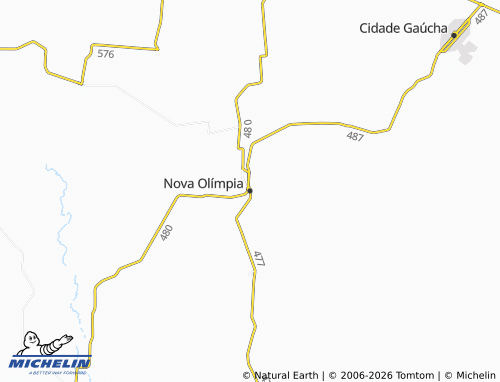 Mappa MICHELIN Nova Olímpia - ViaMichelin