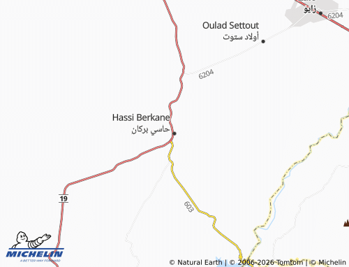 Mappa MICHELIN Hasi Burkan - ViaMichelin