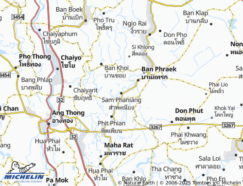 MICHELIN Sam Phaniang map - ViaMichelin